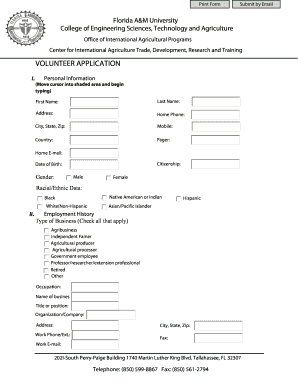 Famu Application  Form