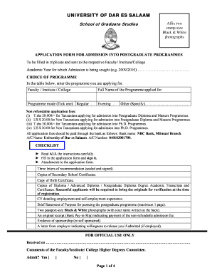 Mwenge Online Application  Form