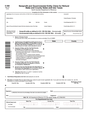 Ncdor E 585  Form