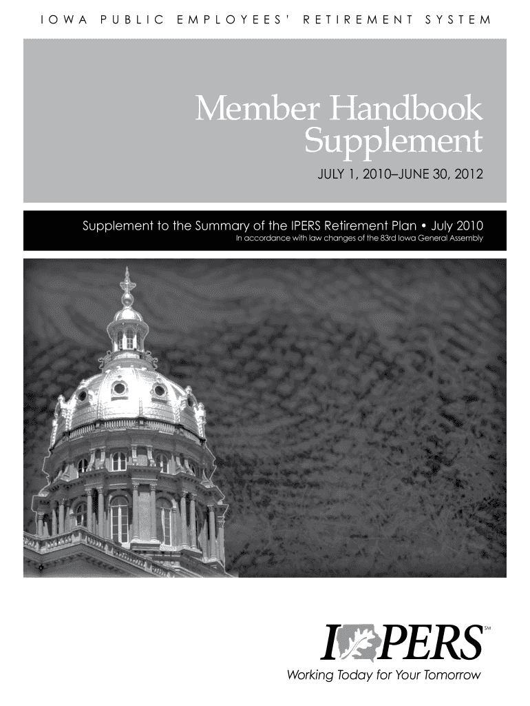 Member Handbook Supplement  Publications Iowa  Form