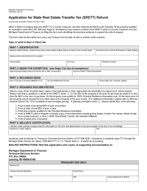 State of Michigan Forms 2796