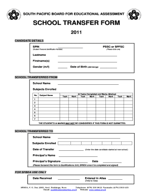 School Transfer Form
