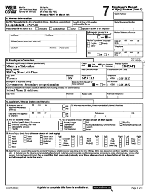 Wsib Form 7