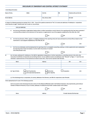 Get and Sign Clia on Site Survey Disclosure of Ownership 2012-2022 Form