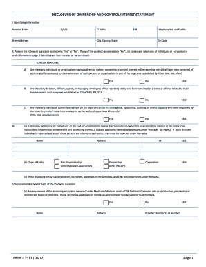  Clia on Site Survey Disclosure of Ownership 2012-2024