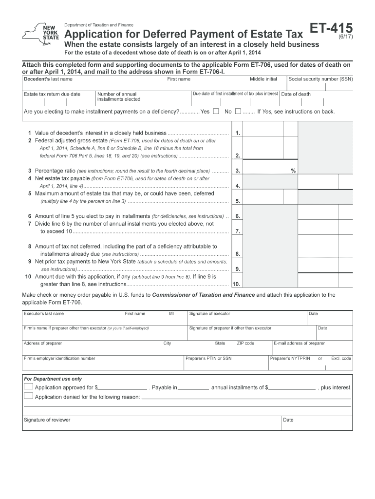 Et 415  Form