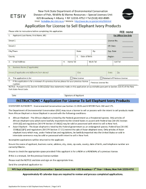 Ivory License Form