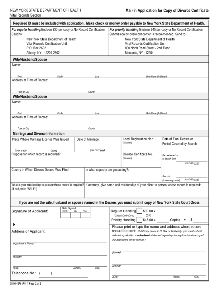 Doh 4378 Form