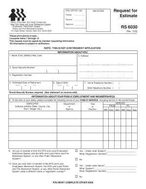 Where to Mail Rs 6030  Form