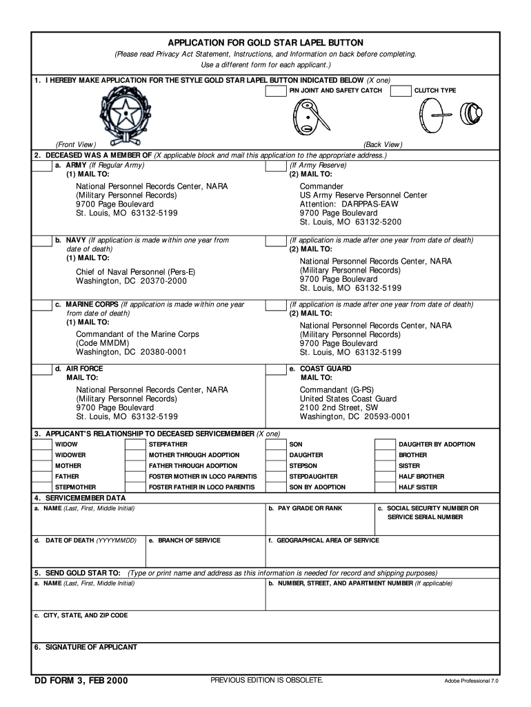 Dd Form 3