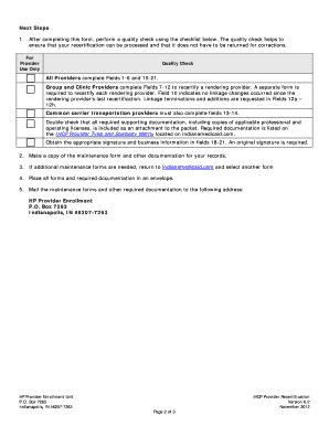  Ihcp Provider Recertification Form 2012