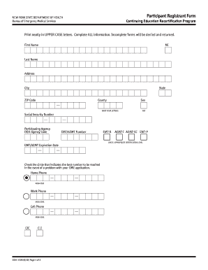 Nys Doh Form 4226