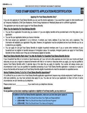  How Recertify Food Stamps in Monroe County Ny Form 2018