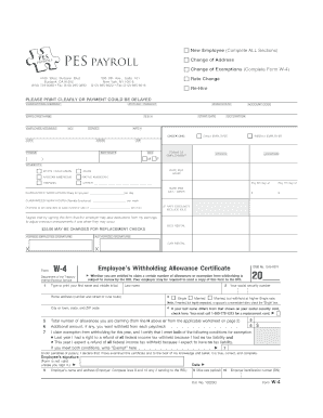 Pes Payroll Paperwork PDF Form