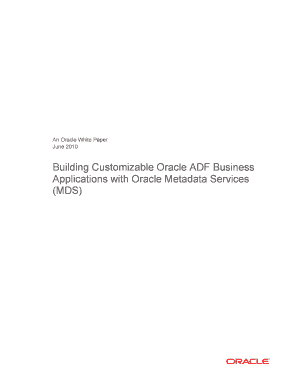 Building Customizable Oracle ADF Business  Form