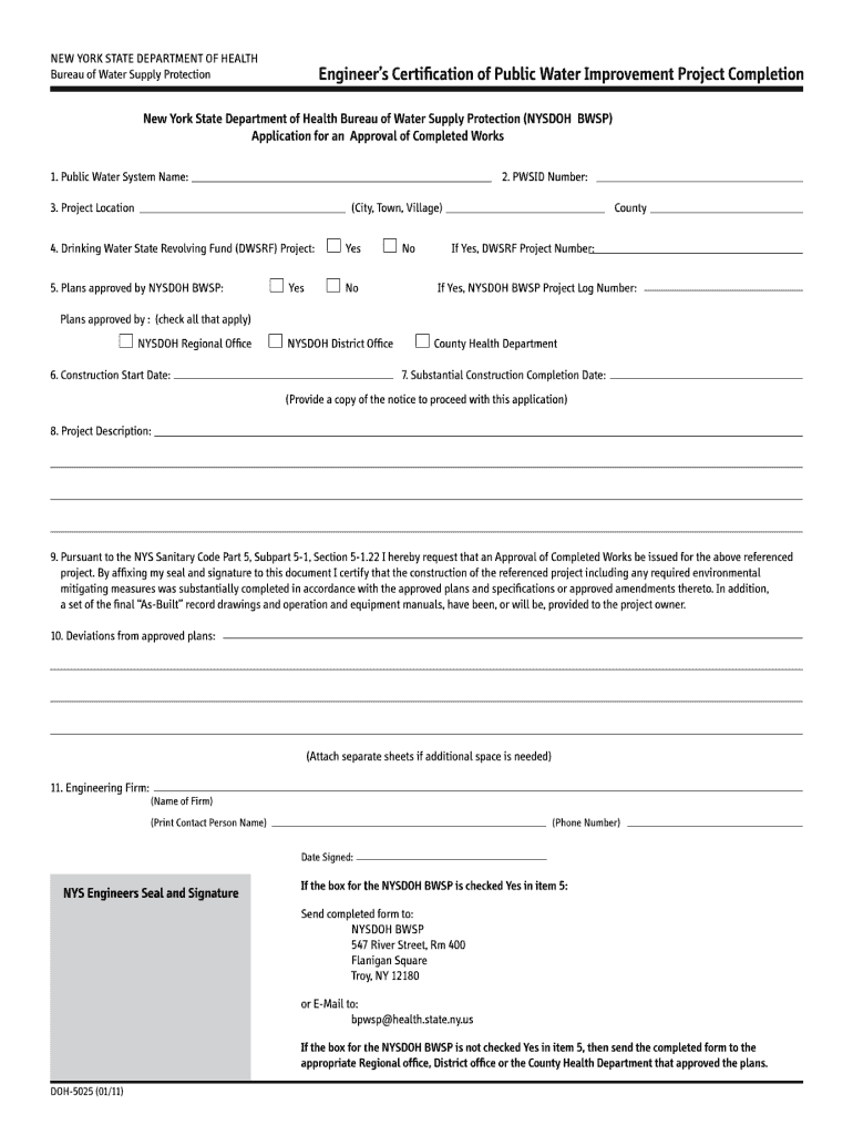  Doh 5025 Form 2011-2024