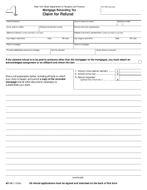 Instructions for Mt 151 Form