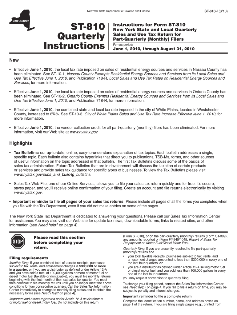 Fill in Form St 810