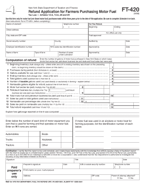 Ft 420 Fillable  Form