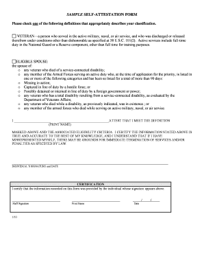 Self Attestation Letter Template  Form