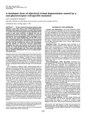 A Dominant Form of Inherited Retinal Degeneration Caused by a Non