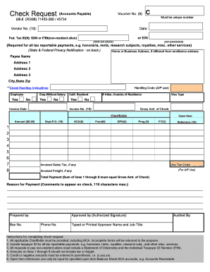 Check Voucher Sample  Form