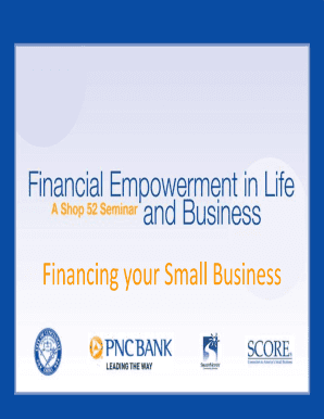 Financing Your Small Business  Form
