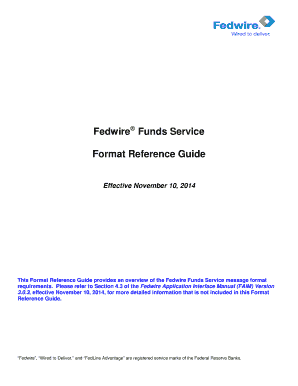 Fedwire Funds Format Reference Guide FRBservices Org Frbservices