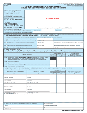 Census Bureau Form Sample