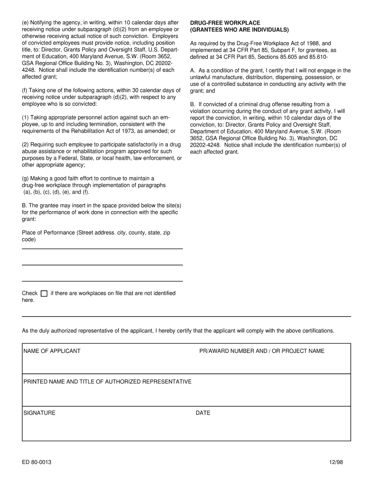 CERTIFICATIONS REGARDING LOBBYING DEBARMENT  Form