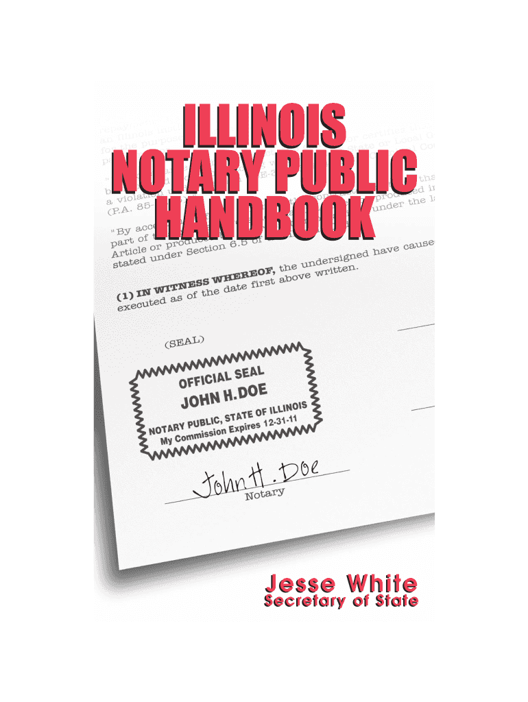 Illinois Notary Public Handbook  Form