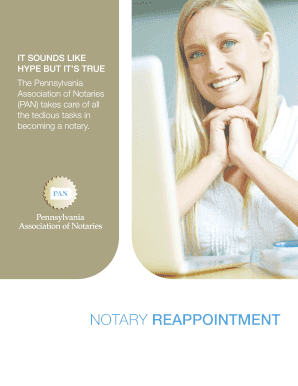 NoTAry ReappoIntment Notary  Form