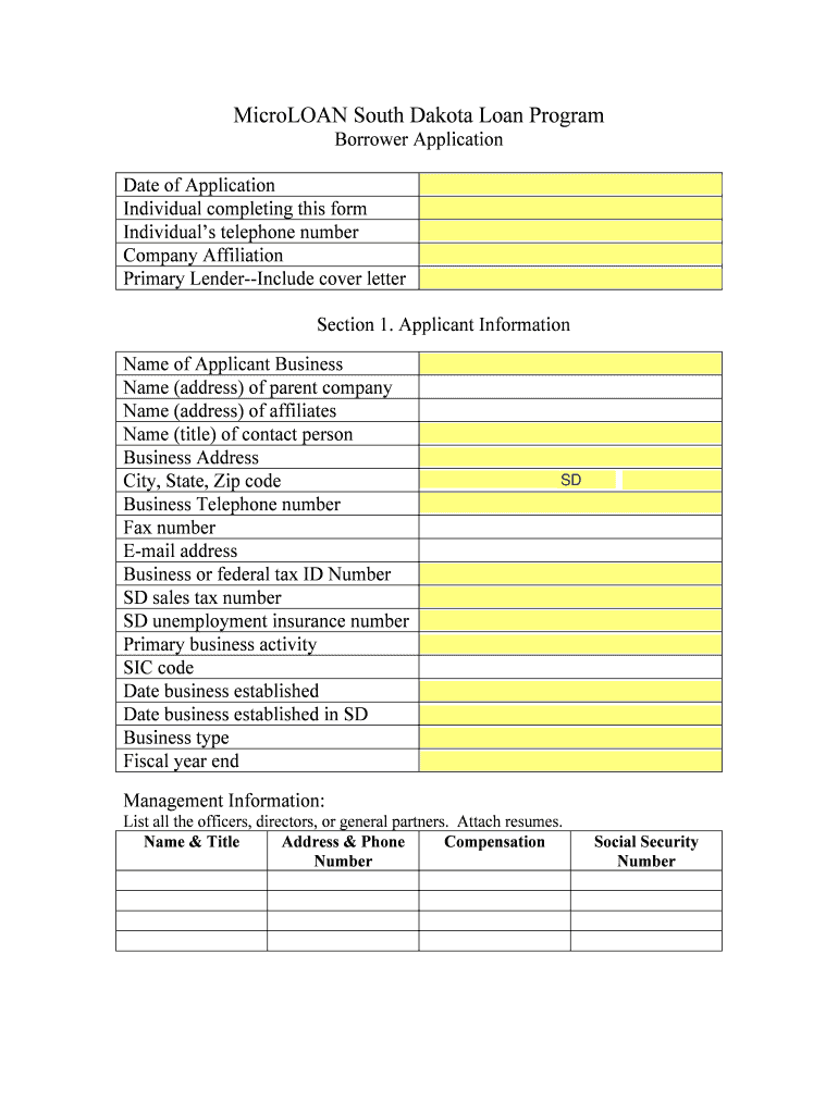 Department of Tourism and State Development  Form