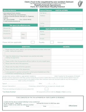 Form IC7 Revenue Commissioners Revenue