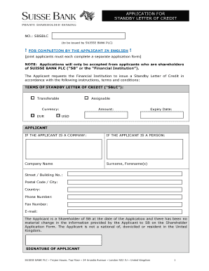 Dbs Lc Application Form