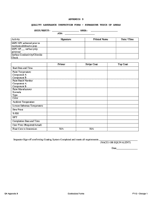 009 32 QA Appendix 9 Form FY12 Contractors