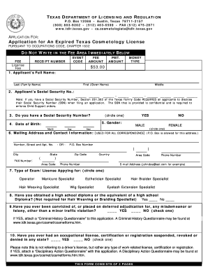 Cosmetologistslicensestatetxus Form