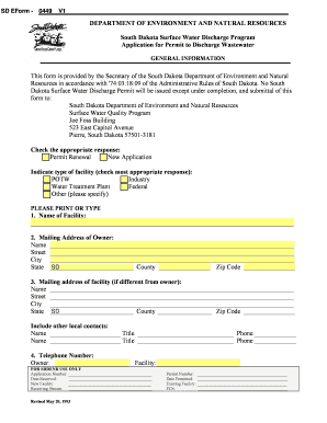 SD EForm 1381 Denr Sd