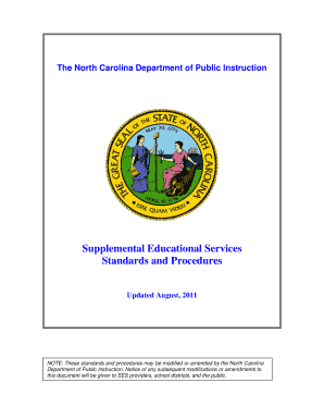 The North Carolina Department of Public Instruction Public Schools Dpi State Nc  Form