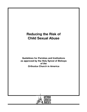 Reducing the Risk of Child Sexual Abuse Oca  Form
