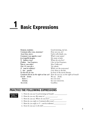 1 Basic Expressions  Form