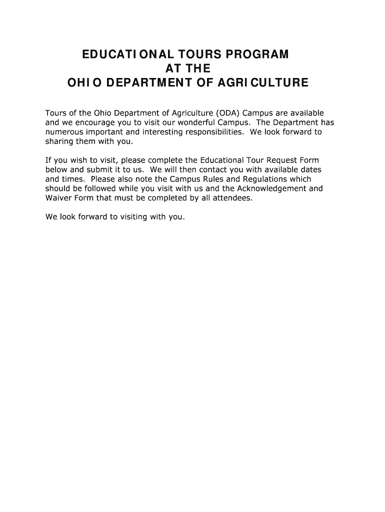 Download the Form Ohio Department of Agriculture State of Ohio Agri Ohio