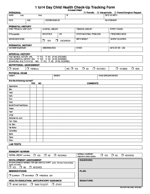 Health Check Up Form