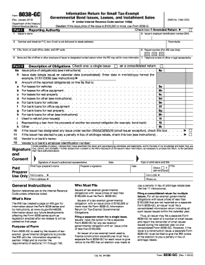Form 8038 Gc Fillable Form