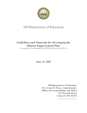 NH Department of Education Education Nh  Form