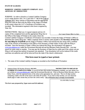  Form Sosdf9 State of Alabama 2011