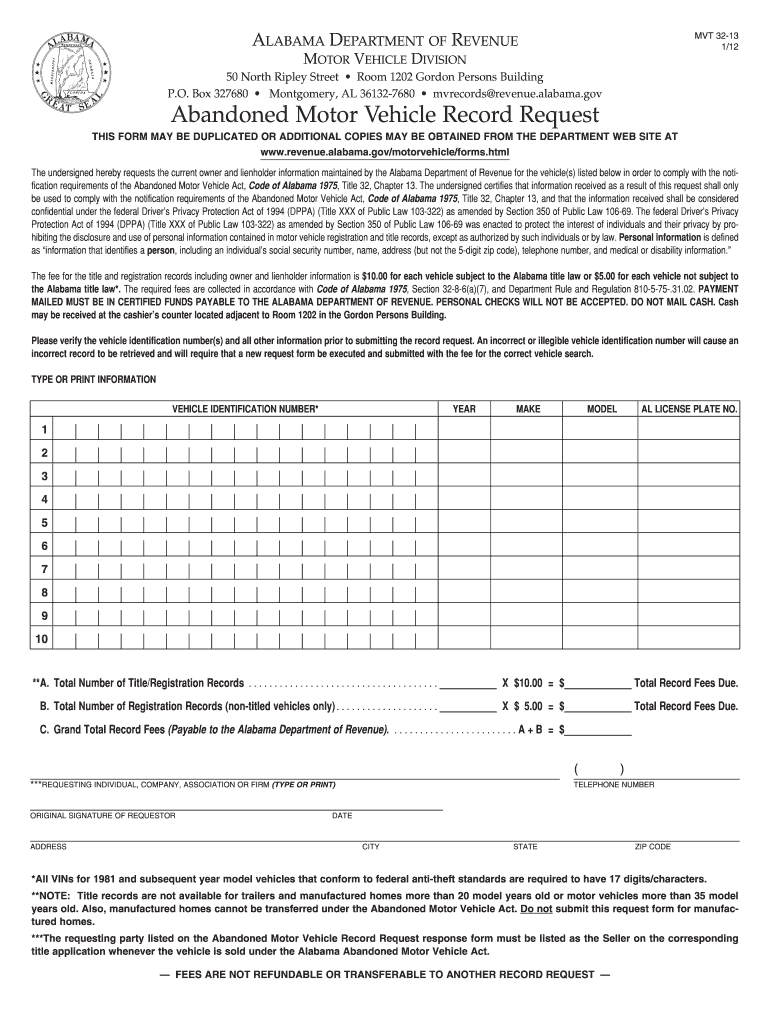  Mvt 32 13r Form 2013