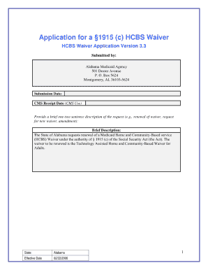 Alabama Medicaid Renewal Application  Form