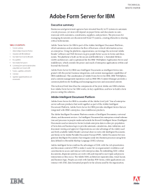 Form Server for IBM is Part of the Adobe Intelligent Document B