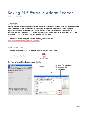 How to Guide Saving PDF Forms in Adobe Reader